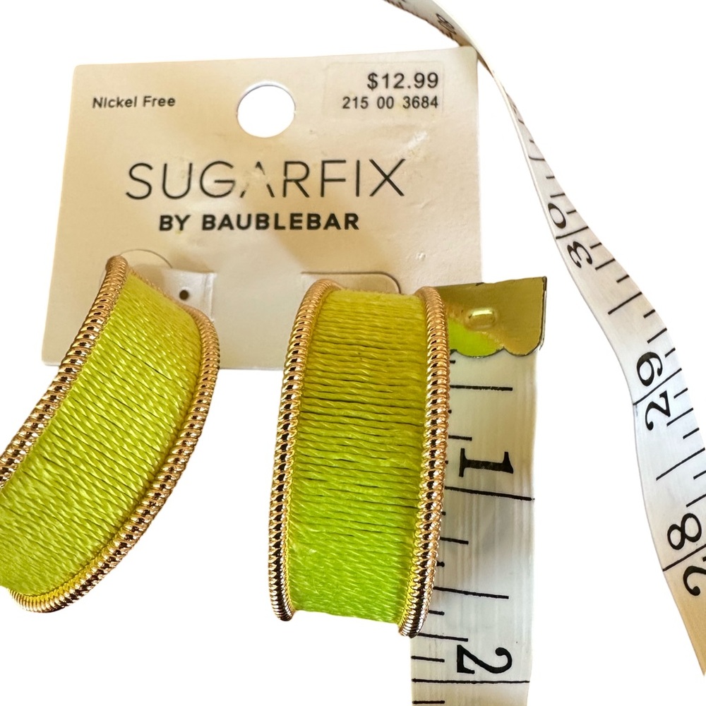 Baublebar Sugarfix Yellow Statement Earrings. - Picture 6 of 9